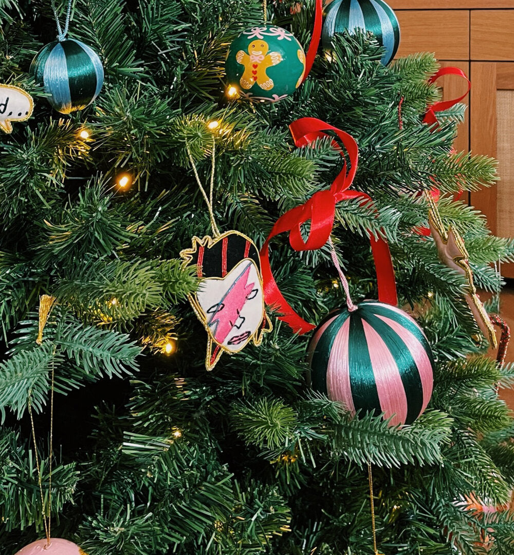 David Bowie juleophæng - Multicolor